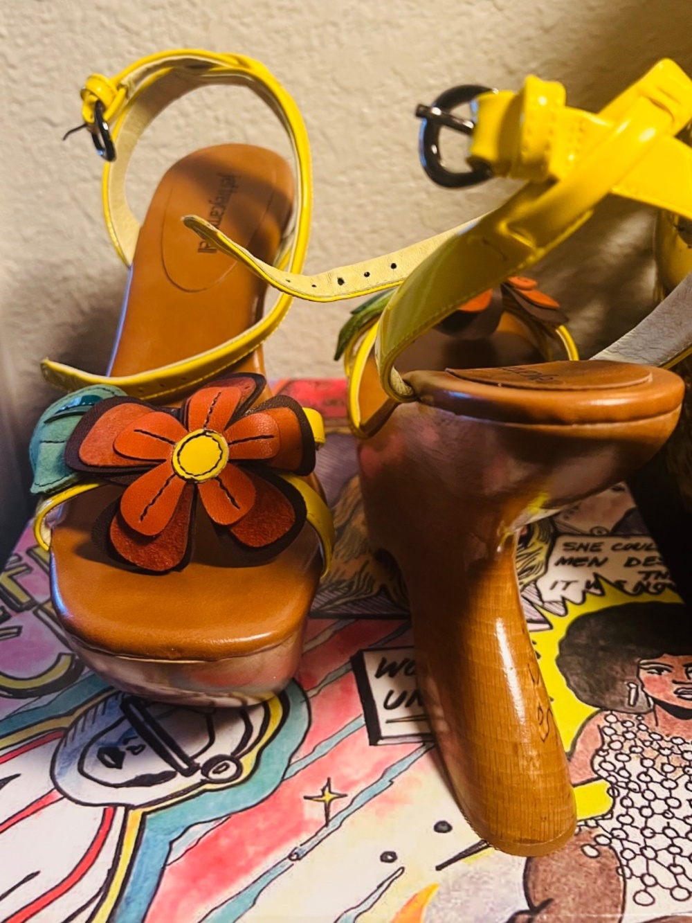Brand New Jeffrey Campbell Fleurs Wedge. Multi Color - Picture 13 of 13